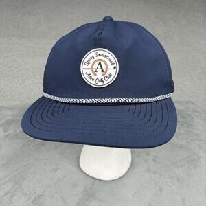 Melin Coronado Hydro Golf Snapback Hat Blue Performance Water Resistant Adios